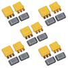 5 Pairs Amass MR30 Plug To MR-30 Bullet Male and Female Connector Adapter with Sheath Housing for DIY Battery RC Car Airplane