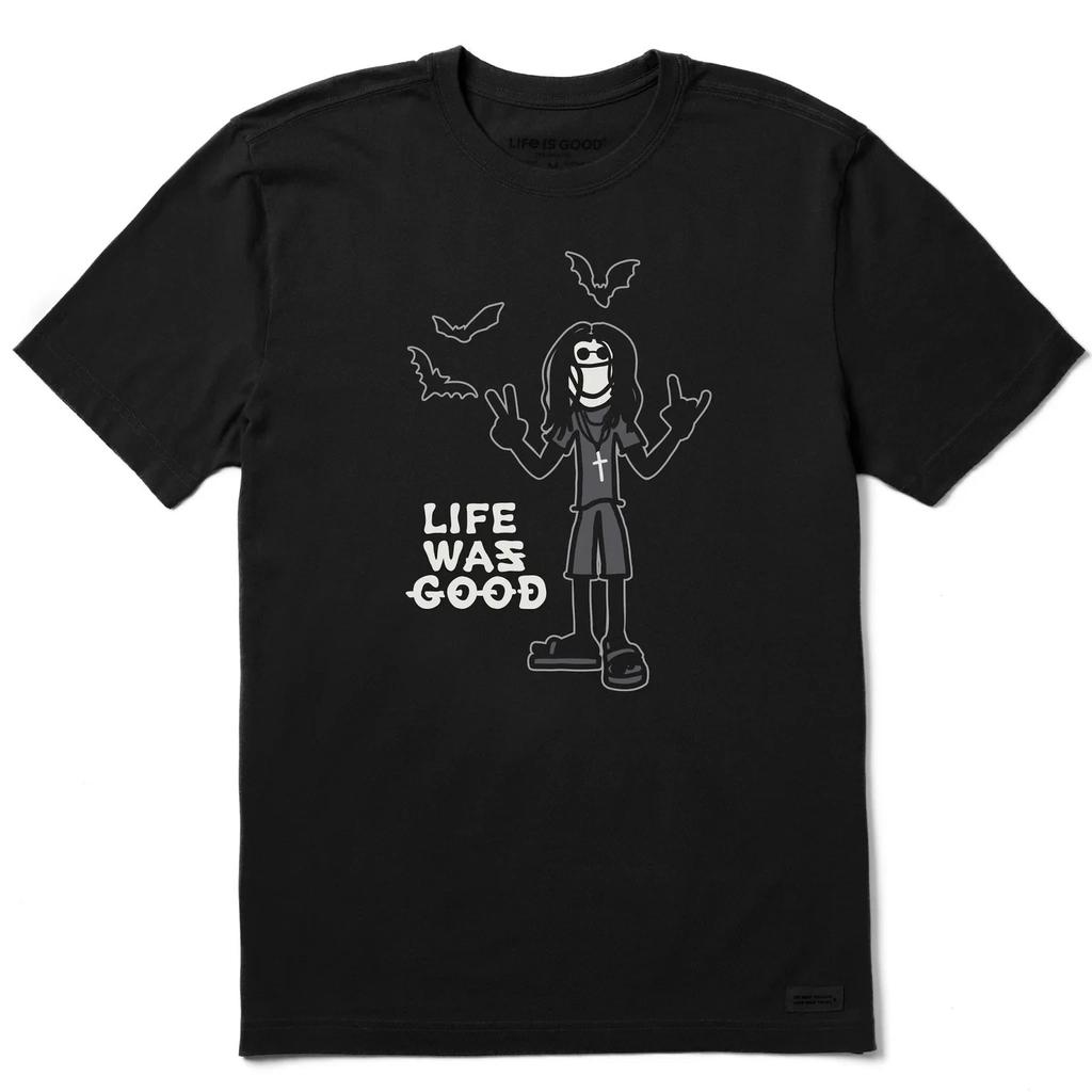Life is Good. Men's Heavy Metal Life Was Good Short Sleeve Crusher Tee