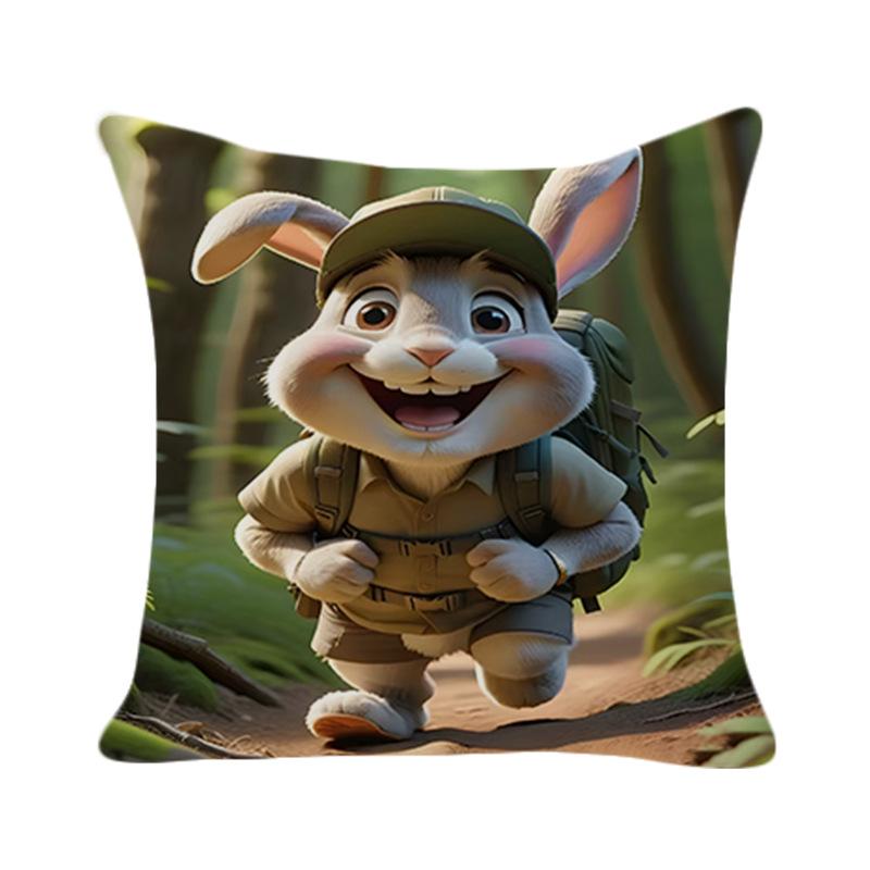 Новая Пасхальная Милая Наволочка с Кроликом Модная Простая Домашняя Мебель Гостиная Диванная Подушка