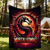 1 шт. Плед Mortal Kombat с драконом для улицы, легкий, фланелевый, мягкий и теплый, всесезонный, для улицы, кемпинга, гостиной, офиса, L1106118