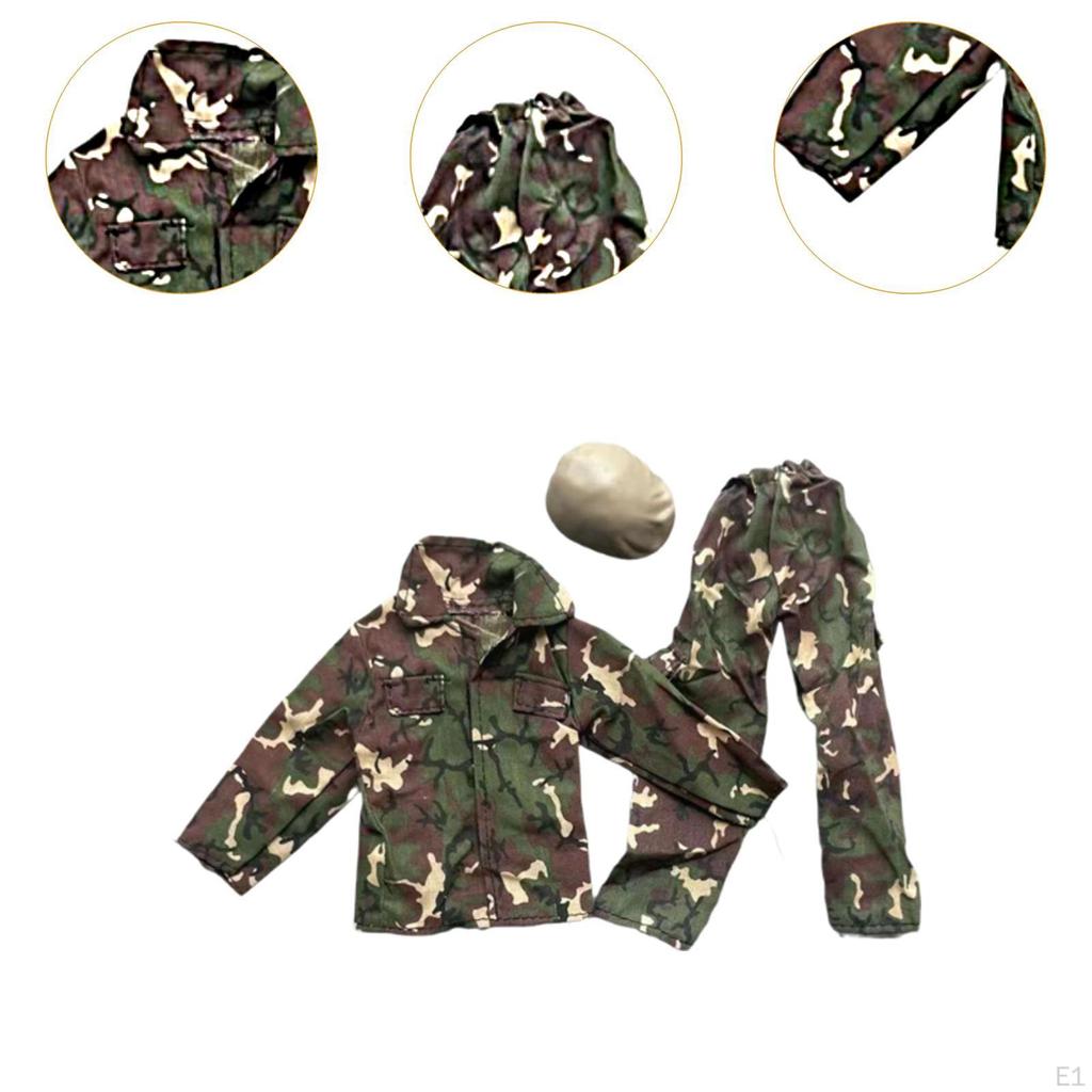 1/6 Scale Male Figure Doll Clothes Full Suit Scene Photo Prop Kids Gifts Outfit Stylish Coat Pants