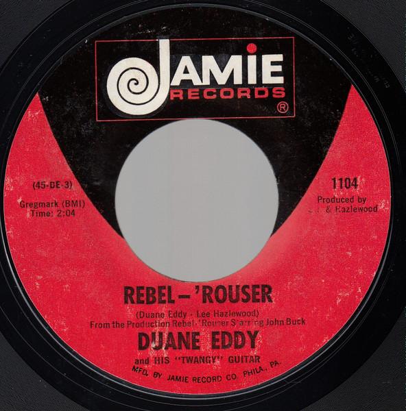 7-дюймовая пластинка DUANE EDDY RebelRouser Stalkin 1104 Jamie 1972 США Рок Б/у