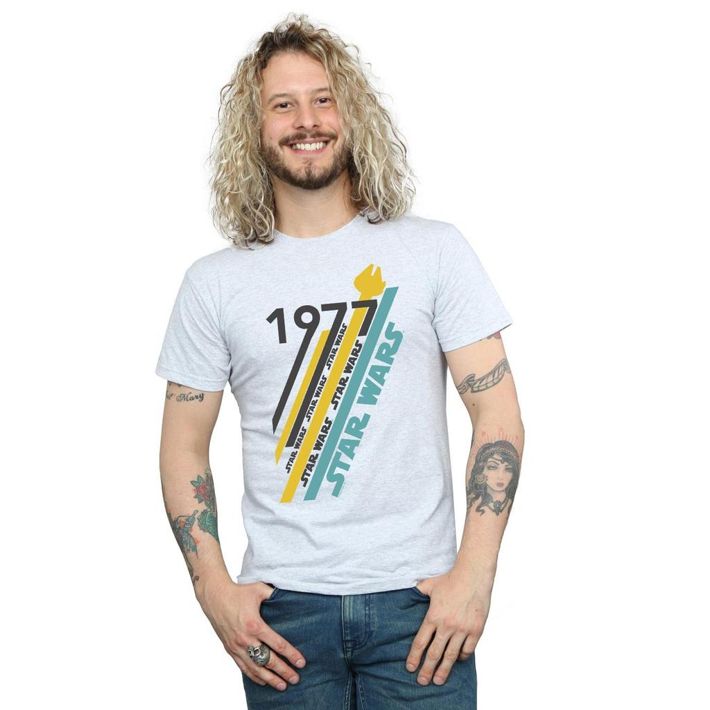 Star Wars Mens Retro 77 Stripes T-Shirt