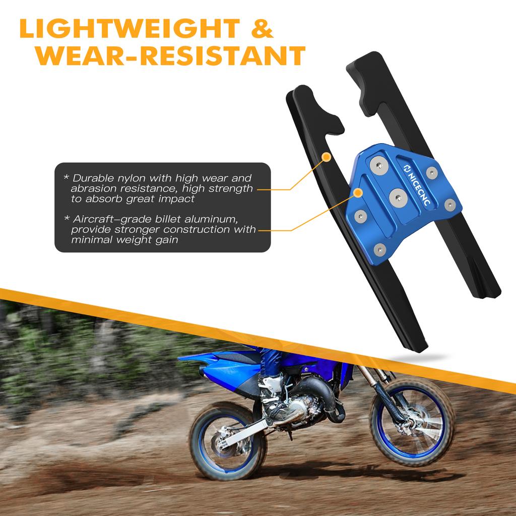NICECNC For Yamaha YZ85 YZ 85 2002-2021 2020 2019 2018 YZ85 Team Yamaha 2011-2014 Motorcycle Chain Support Protector Aluminum