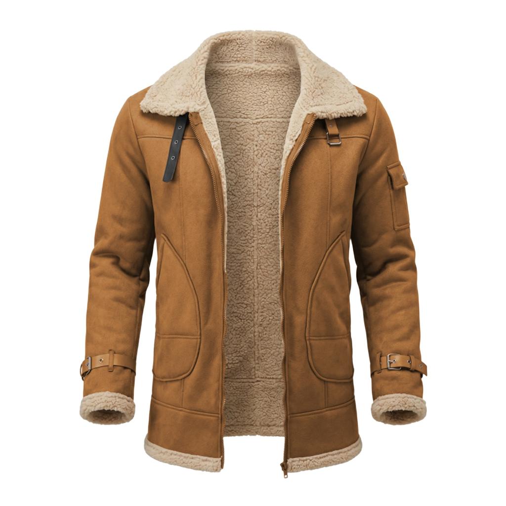 Men's Vintage Outdoor Jacket, Casual Coat for Fall Winter and Everyday Wear