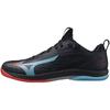 Table Tennis Shoes Wave Drive Neo 4 Lightweight Cushioned Indoor Gym Dark Gray X Red X Blue Cm 2E 24.5