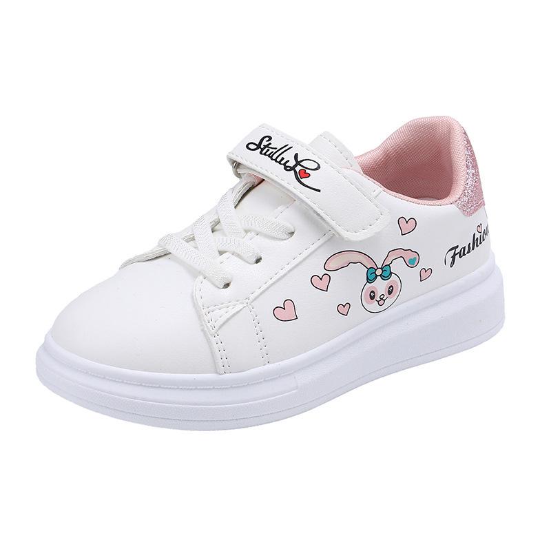 Белые беговые кроссовки с мягкой подошвой, нескользящие, 2025 года, для девочек - Идеально подходят для начальной школы и спорта