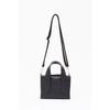 Black Shk60 Artificial Leather Single Compartment Double Handle Handbag And Crossbody Shoulder Bag L:14W:21W:8 Cm