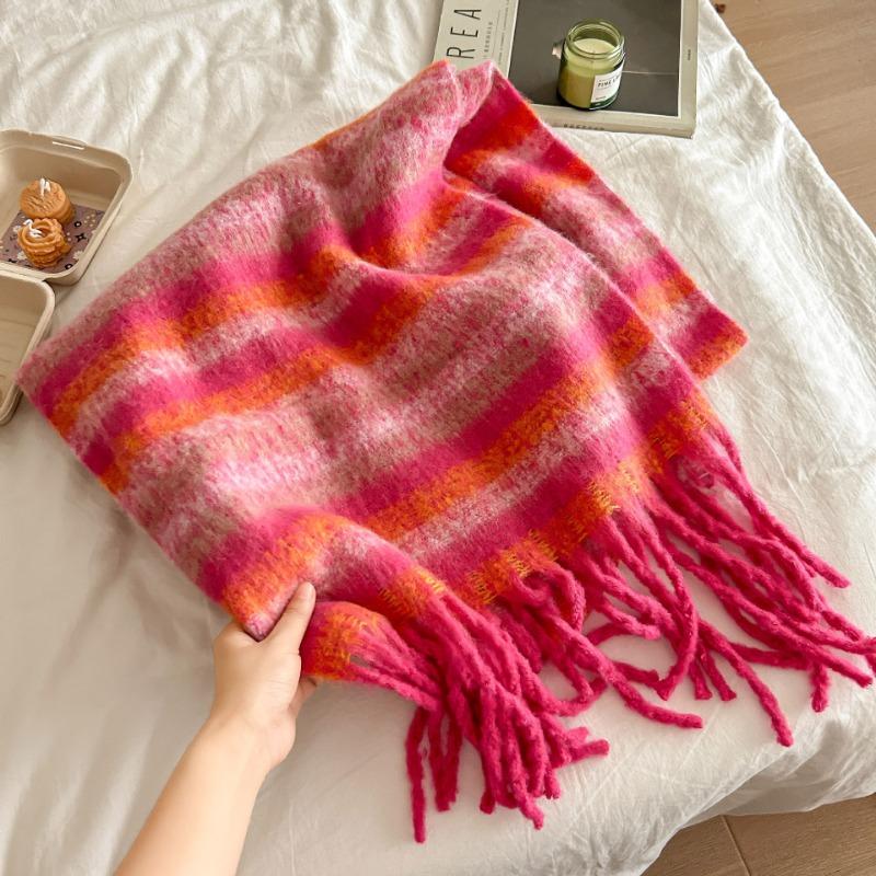 Осень и зима новый клетчатый шарф из искусственного кашемира Maillard женский зимний с высоким чувством универсальный платок утолщенный теплый шарф