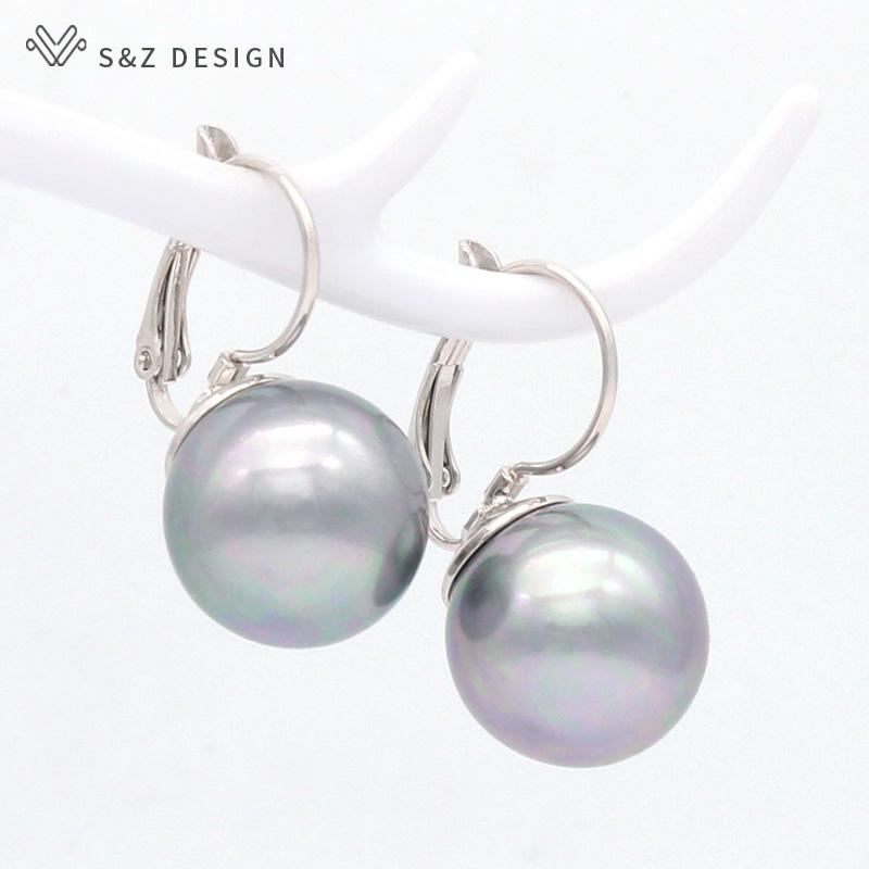 Модные большие круглые серьги-капли с искусственным жемчугом для женщин и девочек, ювелирные изделия для свадебной вечеринки, серьги цвета розового золота