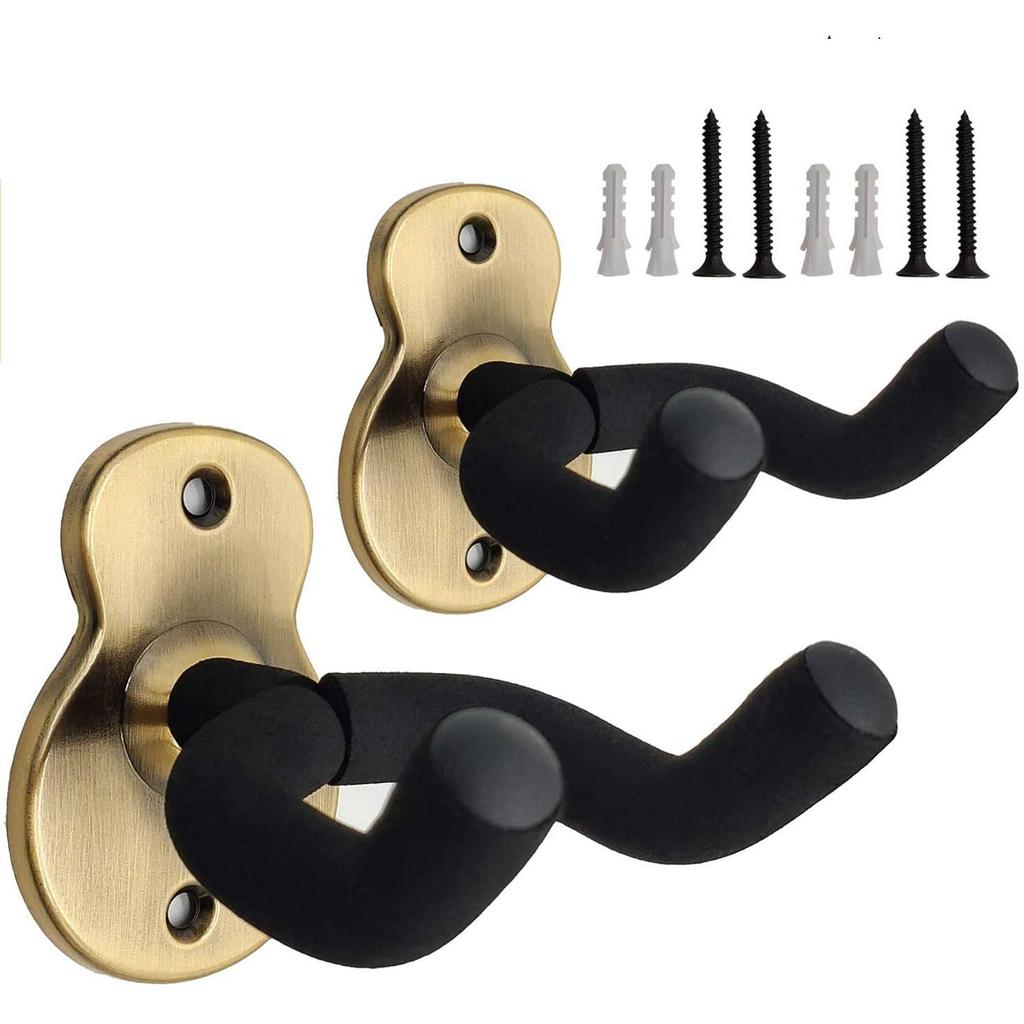 Настенное крепление для гитары, 2 шт., вешалка для укулеле, держатель с крючком, подставка, вешалки для гитары, крючки для акустических электрических бас-гитар и гавайской гитары