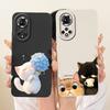 For Huawei Nova 9 Case Popular Flower Cover Soft Liquid Silicone Shockproof TPU Bumper For Huawei Nova 9 Pro Nova9 NAM-LX9 Shell