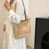Women's Woven Straw Beach Bag Shopper Tote for Vacation Seaside Large Capacity Beach Shoulder Bag AVE