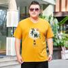 Мужская свободная футболка больших размеров с короткими рукавами больших размеров Fat Man Очень большая верхняя футболка с половиной рукавов Fat Man Нижняя рубашка 7XL