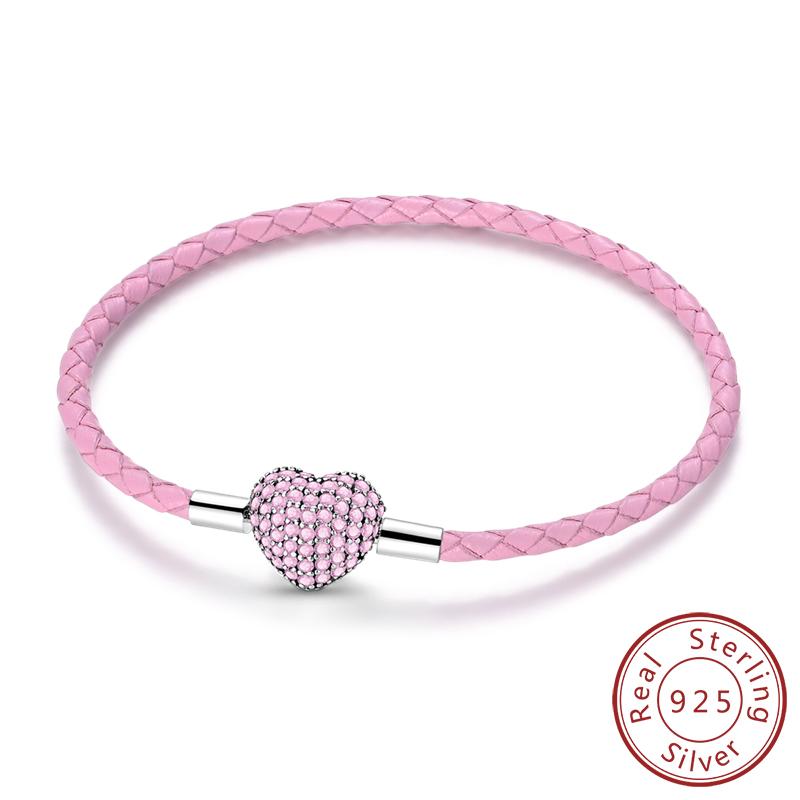 Authentic Original Bracelet High Quality Fine Jewelry Bangle Copper Metal Charm Bead Component Bracelet High Quality Fine Jewelry 17-20CM Love Cross