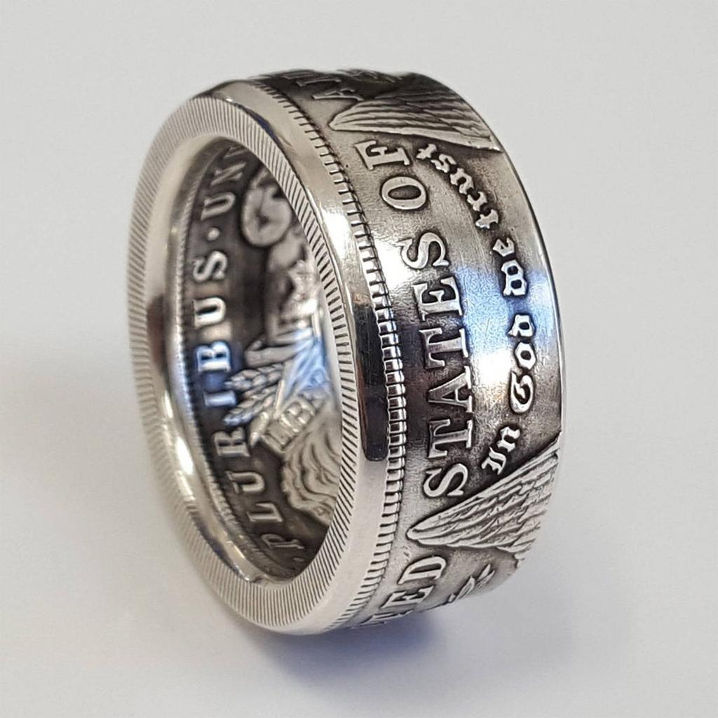 1921 Classic  Coin Ring,Personalized Creative Numeric Letter Alloy Ring KTY