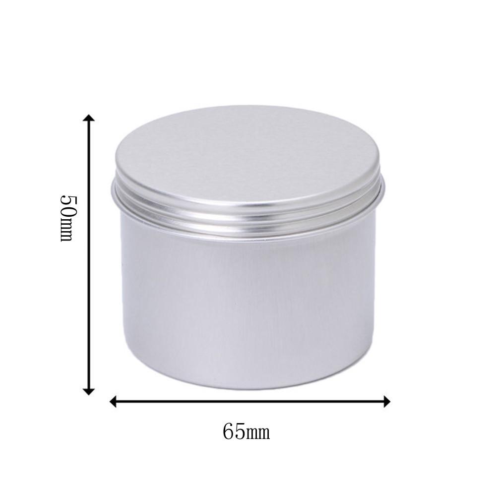 Алюминиевая пустая косметическая банка на 180 мл, жестяная банка, серебряная коробка с винтовой крышкой, ремесло