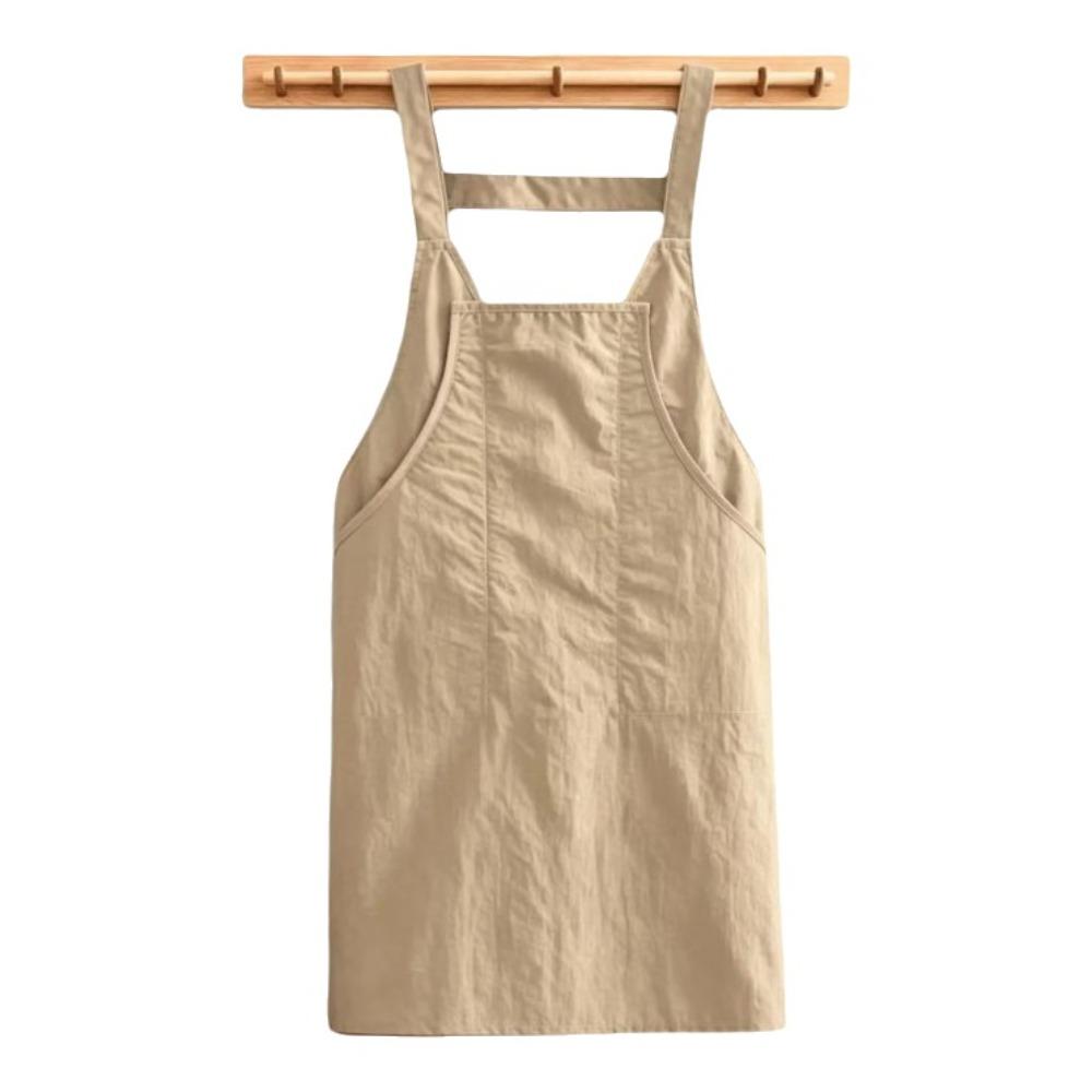 Stain Resistant Waterproof Apron Oil Resistant Vest-Style Apron Work Clothes Adult Apron  BBQ
