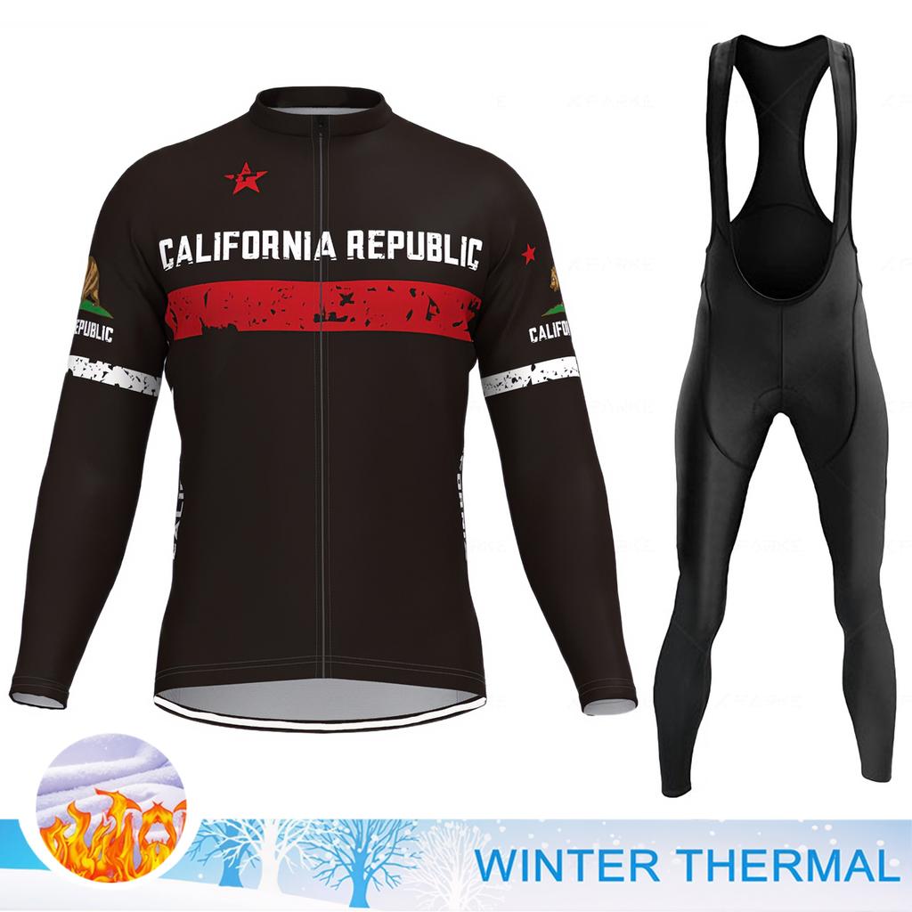 Bicycle Clothing Men's Winter Cycling Set Men Bike Clothes Man Cycling Outfit Man Clothes Sets Male Shirts Winter Cycle Jersey