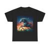 Unisex Adult T Shirt Geometric Horse In Prairie Wind