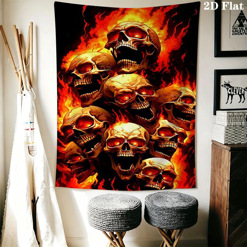 Skulls Roses Tapestry Tapestry Wallmounted Background Cloth Soft Atmospheric Background Cloth Christmas Gift