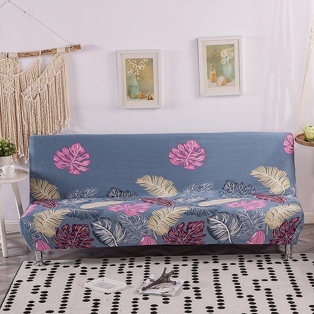 Складной чехол для дивана-кровати для гостиной, безрукие чехлы для диванов, эластичный материал из спандекса, мягкие чехлы