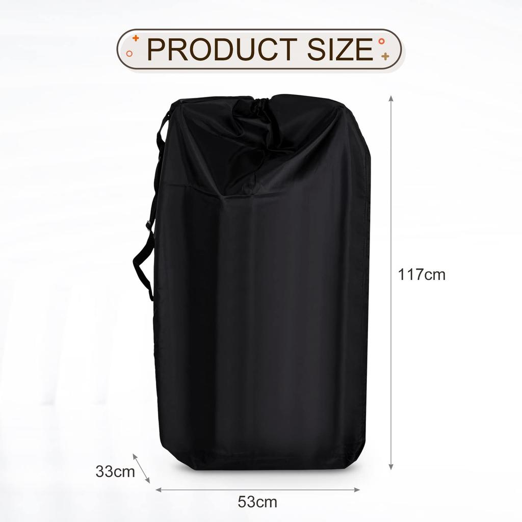 Чехол для коляски LIHAO для хранения в самолете, для хранения на открытом воздухе, водонепроницаемая сумка, прочная, большого размера, тип A, тип B, ремень двойного назначения в комплекте, для путешествий, большая вместимость