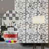 12PCS Hanging Room Divider 40x40CM Plastic Hollow Screen Curtain Panel Waterproof Partitions For Household Hotel DIY Decoraction