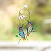 1 Pack Metal Color Metal Craft 2023 Garden Window Balcony Hummingbird Yard Home Wall Hanging Bird Ornament Door Trim