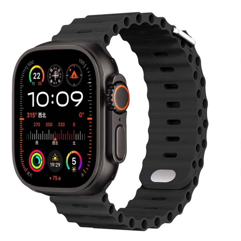 Силиконовый ремешок Ocean для Apple Watch Ultra 3/2 49 мм Серии 11/10 46 мм 42 мм 9 8 7 45 мм 41 мм Ремешок для часов iWatch 6 5 SE 44 40 мм