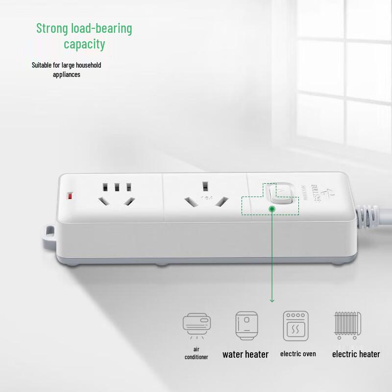 BULL 16A High Power 2-Outlet Air Conditioner Power Strip