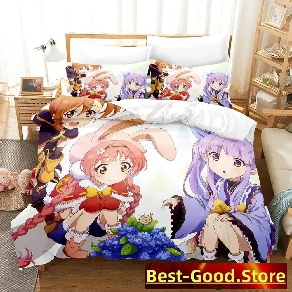 Kawaii Princess Connect! ReDive Bedding Set Single Twin Full Queen King Size Bed Set Adult Kid Bedroom Duvetcover Sets Anime