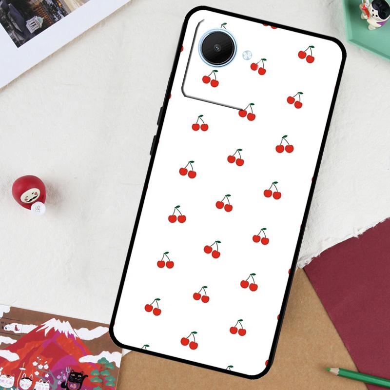 Милый коллаж с вишней для Realme GT 7 Pro GT 6 5 6T 10 11 12 13 14 Pro Plus C61 C53 C51 C21Y C25S C75 C55 C67 Чехол