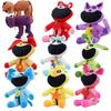 Мягкие игрушки Poppy Playtime Smiling Critters 30 см фиолетовые в лежачем положении супермягкий короткий плюш коллекция животных