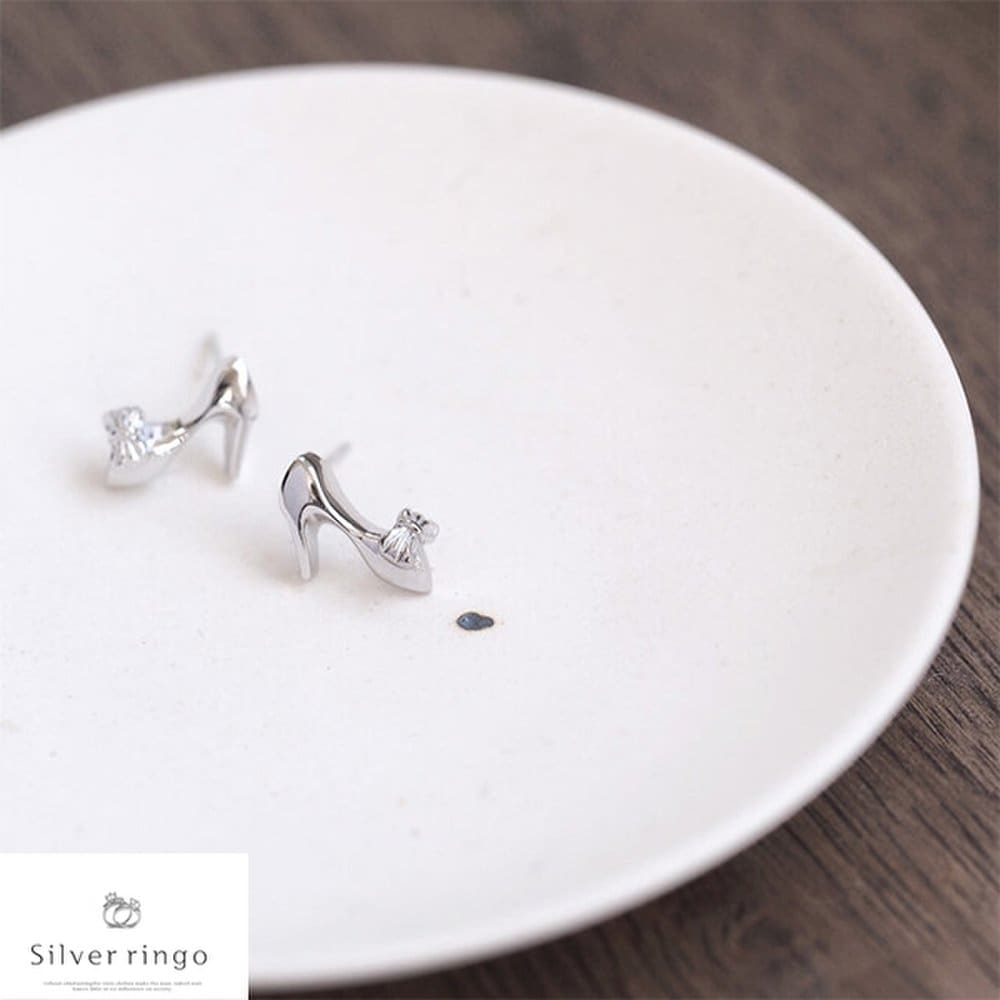 Серьги-пусеты Золушка из серебра 925 пробы