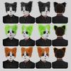 Cute Cat Face Headgear Masque Fits 50-65cm Head Circumference Realistic Cat Masque for Halloween Parties