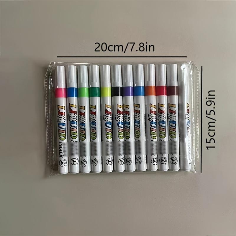 8/12pcs Neon Color Liquid Chalk Makers For Blackboard, Chalkboard Signs, Glass Window, Erasable Window Markers For Cars Easter Gift