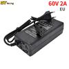 Электрический скутер 60 В, 2 А, стандартное зарядное устройство ЕС для зарядного устройства для электрического скутера Citycoco