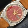 Б/У винтажные автоматические японские мужские часы SEIKO 5 с красным циферблатом a434976-2 R122-a434976