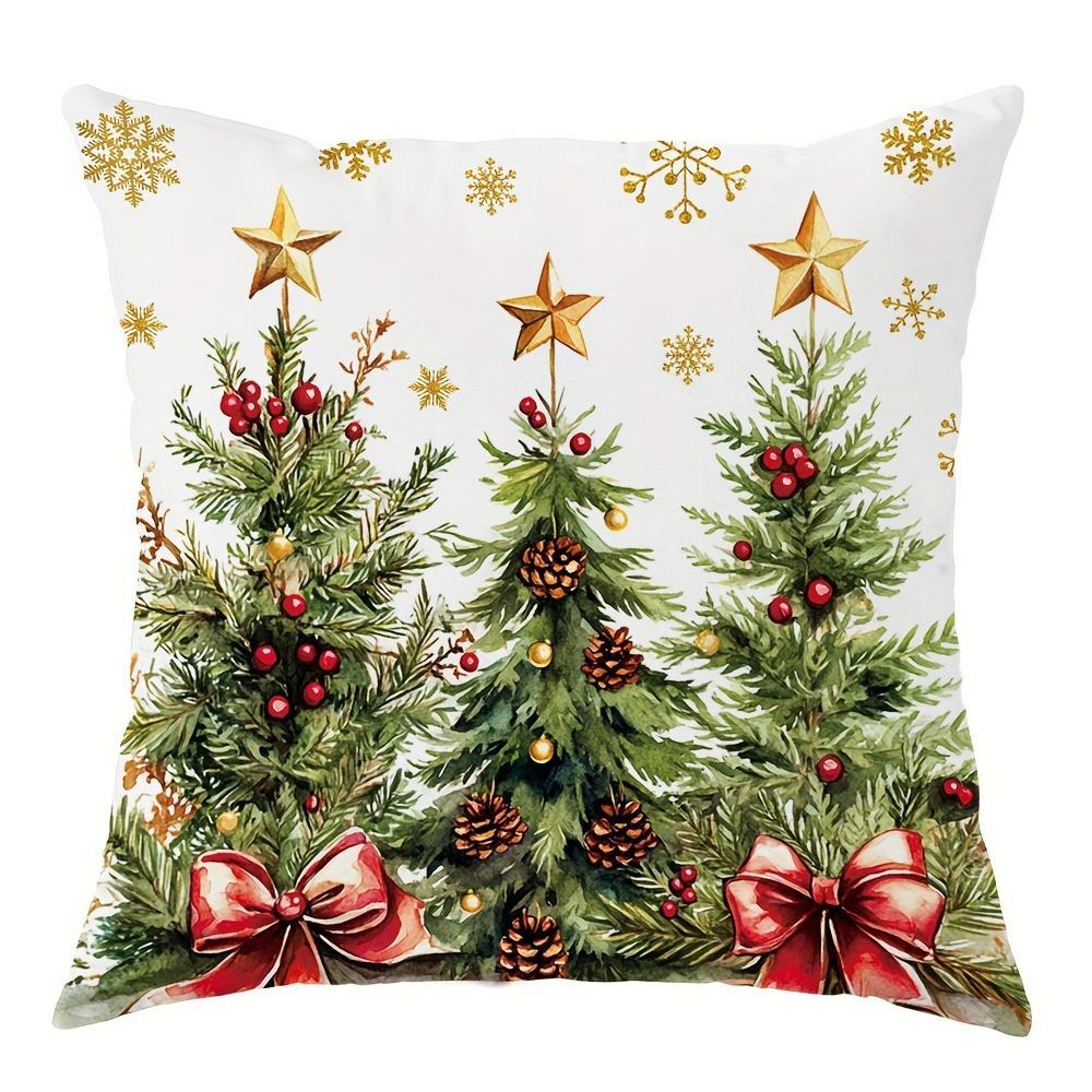 Рождественское украшение наволочка гирлянда свеча птица узор подходит для дома комната гостиная диван подушка чехол подарок другу