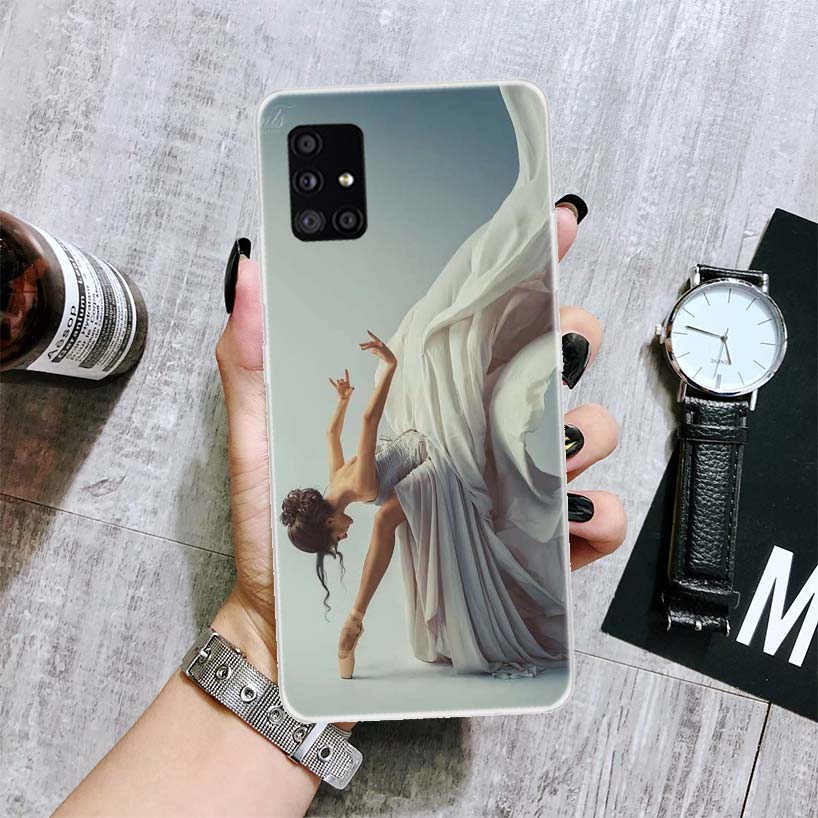 Чехол для телефона Балерина Балетный Танец Для Samsung Galaxy A14 A15 A13 A12 A54 A55 A53 A52 A04S A24 A25 A23 A22 A34 A35 A33 A32 A03S