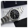 Casio EDIFICE Спортивные Уличные Тонкие Водонепроницаемые Солар Кварцевый Механизм Стальной Браслет Японские и Корейские Часы Мужские Часы Черный Циферблат EFS-S570D-1A