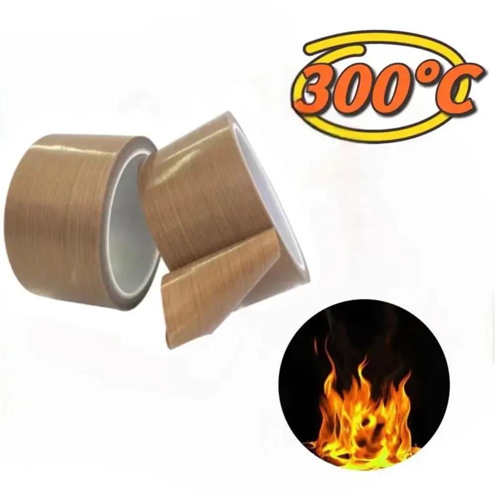 3PCS PTFE Insulation Friction Resistance High Temperature Special Tape 300° C Heat-resistant Adhesive Tape Multi-Width Selection