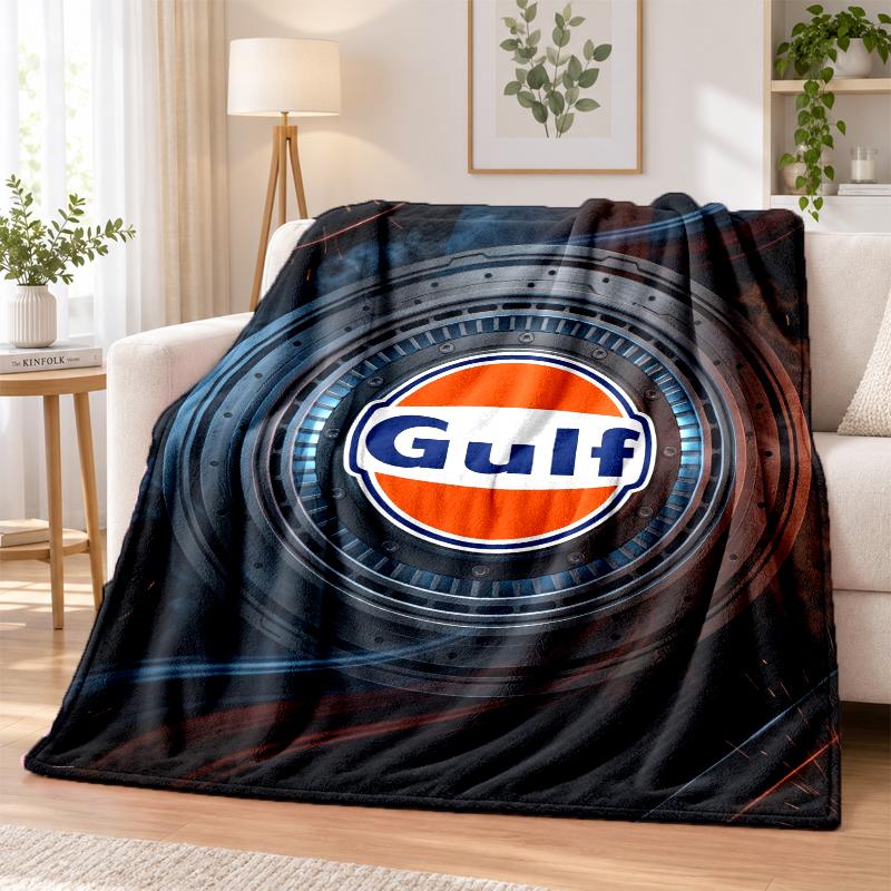 Gulf Printed Flannel Blanket Warm Comfort Bed Throw For Indoor Home Decoration