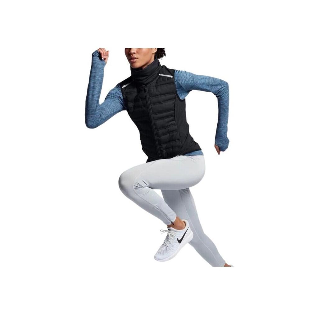 Nike Жилет для женщин Running Series Color Block Zipper Mesh Reflective, черный 856638-010