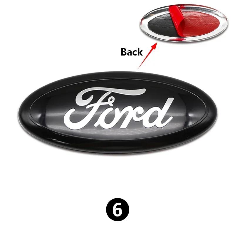 New 2026 Car Sticker Ford New 2025 Hot 12.5~22.5cm Car Front Grille Logo Hood Sticker Trunk Accessories For Ford Focus mk2 mk3 F
