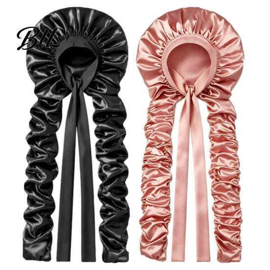 Double Layer Sleeping Cap No Heat Hair Curling for Women, Adjustable Curls Satin Bonnet, Medium, Long Hair, Braids, Dreadlocks Women