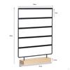 5 Tier Earring Display Stand Holder Accessories Hanging Rack Jewelry Organizer for