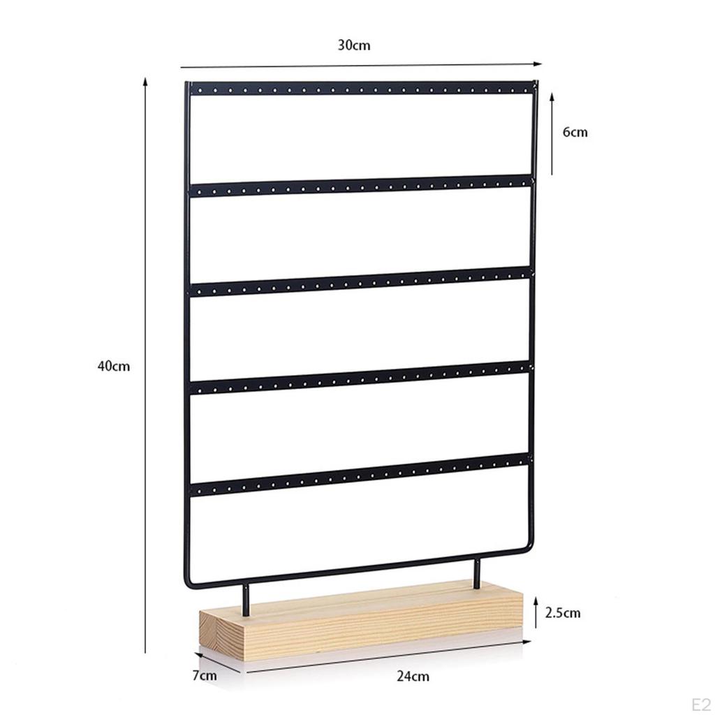 5 Tier Earring Display Stand Holder Accessories Hanging Rack Jewelry Organizer for
