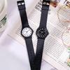 Men's Black Watch Silicone Strap Soft Business Small Wrist Watches For Men Male Clocks Montre Homme Relógio Reloj Mujer
